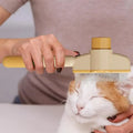 PawNestia Shedding Brush – One-Click Clean, Happy Pet
