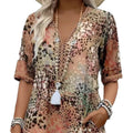 Elegant Floral Lace-Trim V-Neck Dress