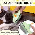 PawNestia Shedding Brush – One-Click Clean, Happy Pet