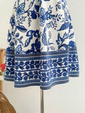 Romantic Floral Halter-Neck Vacation Dress